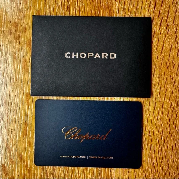 NWT Chopard Gold Butterfly Sunglasses Metal Frame Smoke Gradient Lenses - Picture 12 of 16